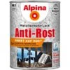 Alpina Metallschutz-Lack Anti-Rost Silber Hammerschlag 2,5 Liter
