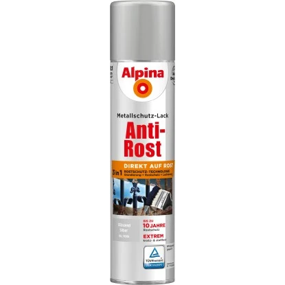 Alpina Metallschutz-Lack Anti-Rost Spray Silber Glänzend 400 Ml 1 Alpina Metallschutz-Lack Anti-Rost Spray Silber Glänzend 400 Ml