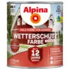 Alpina Wetterschutzfarbe Schwedenrot 750 Ml Deckend