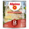 Alpina Wetterschutzfarbe Schwedengelb 750 Ml Deckend