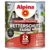 Alpina Wetterschutzfarbe Schwarz 750 Ml Deckend