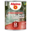 Alpina Wetterschutzfarbe Salbeigrün 2,5 Liter Halbdeckend
