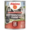 Alpina Wetterschutzfarbe Anthrazitgrau 2,5 Liter Deckend