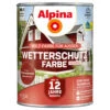 Alpina Wetterschutzfarbe Schwedenrot 2,5 Liter Deckend