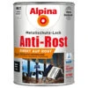 Alpina Metallschutz-Lack Schwarz Glanz 2,5 L RAL 9005