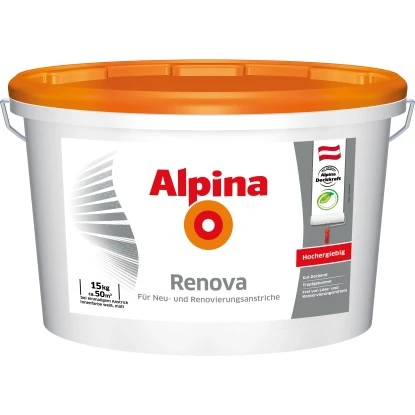 Alpina Innenfarbe Renova Weiß Matt 15 Kg 1 Alpina Innenfarbe Renova Weiß Matt 15 Kg