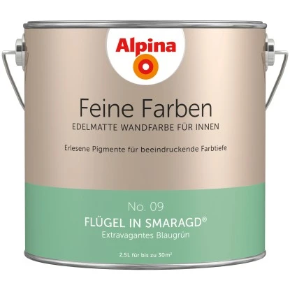 Alpina Feine Farben No. 9 Flügel In Smaragd® Edelmatt 2,5 Liter 1 Alpina Feine Farben No. 9 Flügel In Smaragd® Edelmatt 2,5 Liter