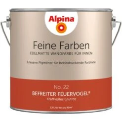Alpina Feine Farben No. 22 Befreiter Feuervogel® Edelmatt 2,5 Liter