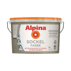 Alpina Sockelfarbe Grau Matt 5 L