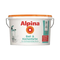Alpina Bad- Und Küchenfarbe Weiß Matt 5 L