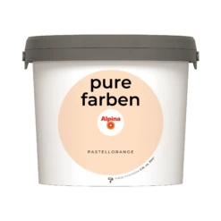 Alpina Wandfarbe 'Pure Farben' Pastellorange Matt 2,5 L