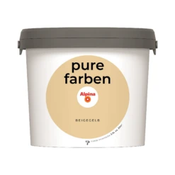 Alpina Wandfarbe 'Pure Farben' Beigegelb Matt 2,5 L