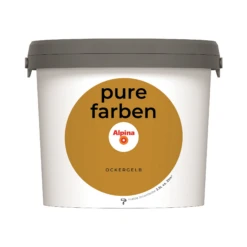Alpina Wandfarbe 'Pure Farben' Ockergelb Matt 2,5 L