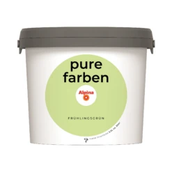 Alpina Wandfarbe 'pure Farben' Frühlingsgrün Matt 2,5 L