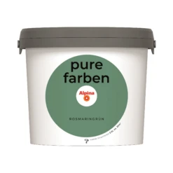 Alpina Wandfarbe 'pure Farben' Rosmaringrün Matt 2,5 L