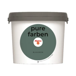 Alpina Wandfarbe 'pure Farben' Blaugrün Matt 2,5 L
