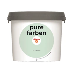Alpina Wandfarbe 'pure Farben' Eisblau Matt 2,5 L