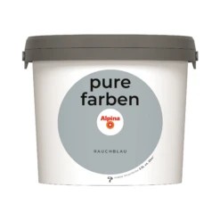 Alpina Wandfarbe 'pure Farben' Rauchblau Matt 2,5 L