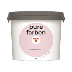 Alpina Wandfarbe 'pure Farben' Pastellviolett Matt 2,5 L