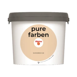 Alpina Wandfarbe 'pure Farben' Sandbeige Matt 2,5 L