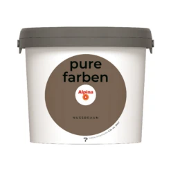 Alpina Wandfarbe 'pure Farben' Nussbraun Matt 2,5 L