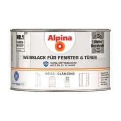 Alpina Weißlack Für Fenster Und Türen Glänzend 300 Ml