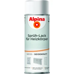 Alpina Heizkörper-Sprühlack Weiß Seidenmatt 400 Ml