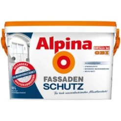 Alpina Fassadenschutz Weiß Matt 10 Liter