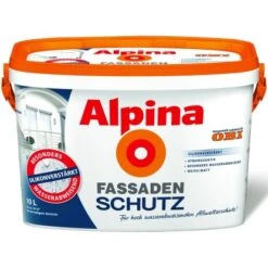 Alpina Fassadenschutz Weiß Matt 10 Liter -Innenfarben Verkauf 983 AlpinaFassadenschutz 2