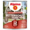 Alpina Wetterschutzfarbe Toskanabraun 750 Ml Deckend