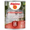 Alpina Wetterschutzfarbe Vintagegrau 2,5 Liter Halbdeckend