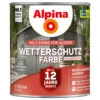 Alpina Wetterschutzfarbe Sturmwolkengrau 750 Ml Halbdeckend