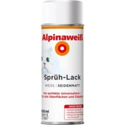 Alpina Alpinaweiß Sprüh-Lack 400 Ml Seidenmatt