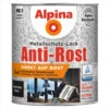 Alpina Metallschutz-Lack Schwarz 750 Ml RAL 9005 Hammerschlag