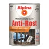 Alpina Rost Metallschutz-Lack Hellgrau RAL 7001 Matt 2,5 Liter