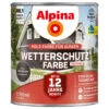 Alpina Wetterschutzfarbe Graubraun 750 Ml Deckend