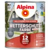 Alpina Wetterschutzfarbe Basaltgrau 750 Ml Deckend