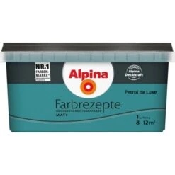 Alpina Farbrezepte Petrol De Luxe Matt 1 Liter