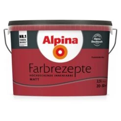 Alpina Farbrezepte Flammendes Herz Matt 2,5 Liter
