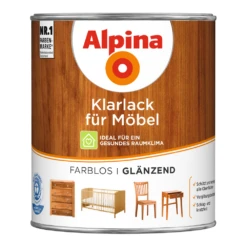Alpina Klarlack Transparent Glänzend 750 Ml