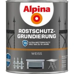 Alpina Rostschutz-Grundierung Weiß 750 Ml