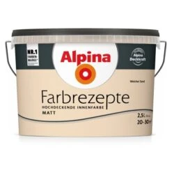 Alpina Farbrezepte Weicher Sand Matt 2,5 Liter