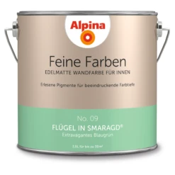 Alpina Feine Farben 'Flügel In Smaragd' Grün Matt 2,5 L