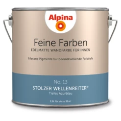 Alpina Feine Farben 'Wellenreiter' Azurblau Matt 2,5 L
