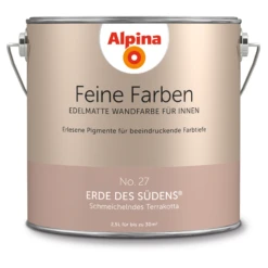 Alpina Feine Farben 'Erde Des Südens' Terrakottafarben Matt 2,5 L