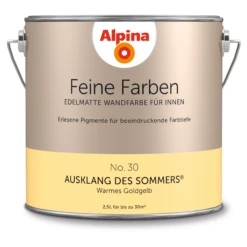 Alpina Feine Farben 'Ausklang Des Sommers' Goldgelb Matt 2,5 L