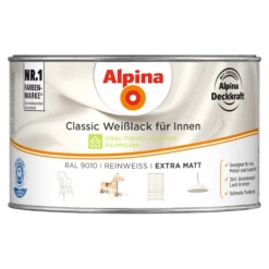 Alpina Weißlack Für Innen Reinweiß Extramatt 300 Ml