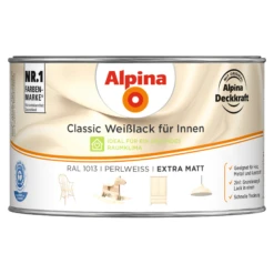 Alpina Weißlack Für Innen Perlweiß Extramatt 300 Ml
