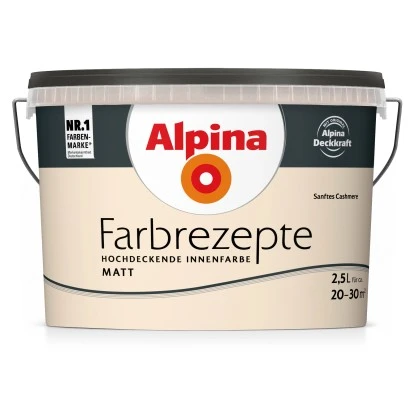 Alpina Farbrezepte Sanftes Cashmere Matt 2,5 Liter 1 Alpina Farbrezepte Sanftes Cashmere Matt 2,5 Liter
